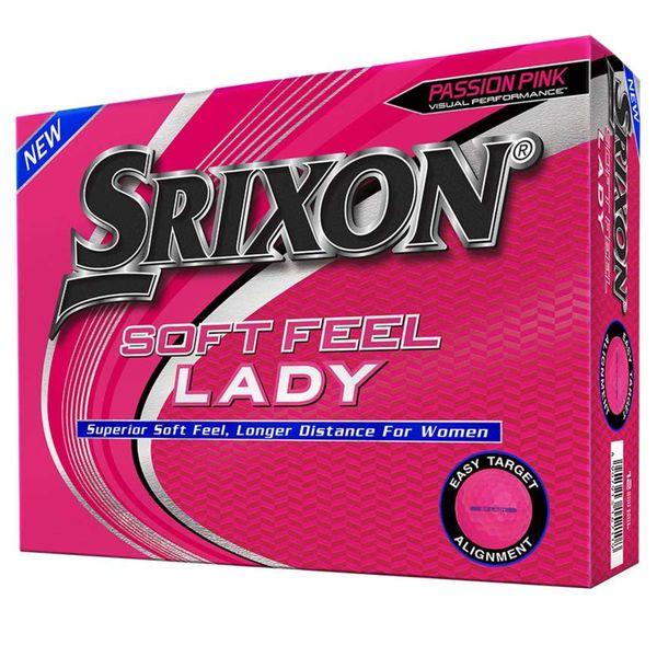 Srixon 2021 Soft Feel Lady Golf Ball Passion Pink-Dozen 10299506